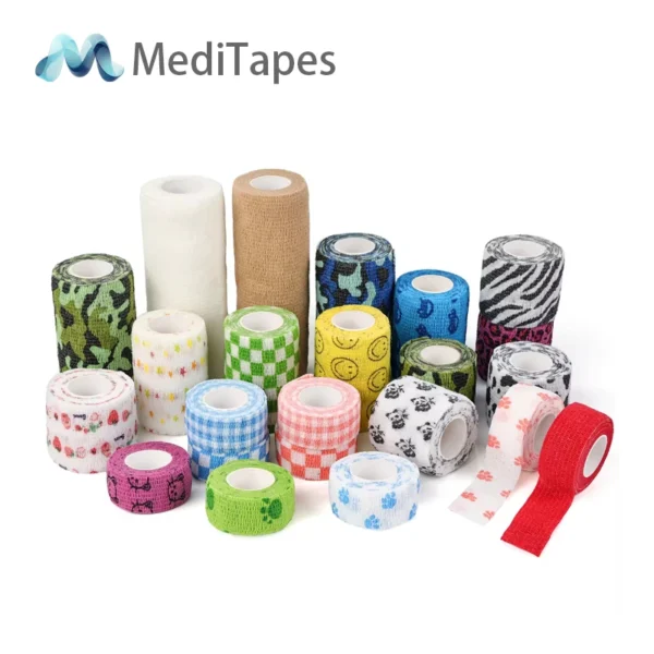 Kohäsive Bandage mit Camouflage-Druck – Taktische selbsthaftende Bandage