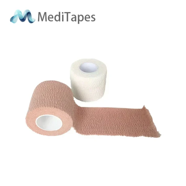 Cotton Cohesive Bandage - Breathable Self Adherent Wrap for First Aid
