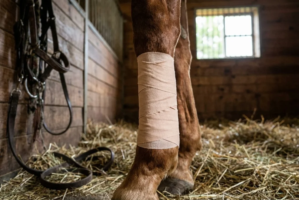 Cinta quirúrgica de algodón para el cuidado de heridas en animales
