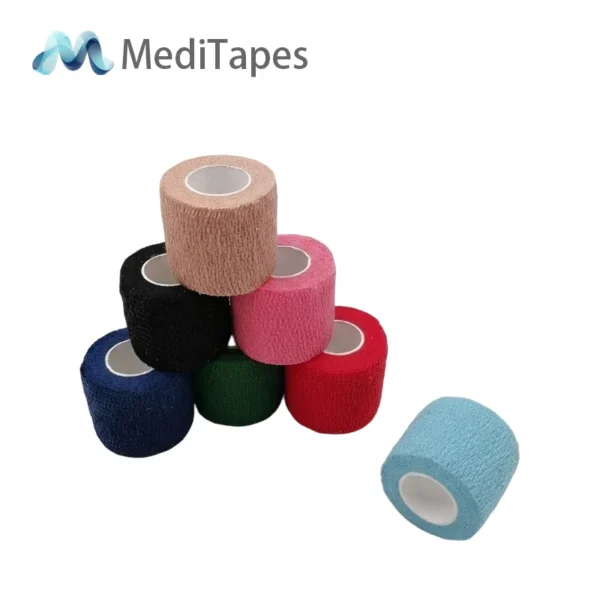Vendaje cohesivo de algodón hipoalergénico - Cinta médica autoadhesiva suave