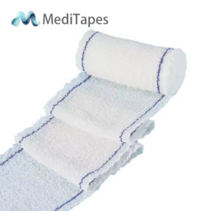 Vendaje de crepé elástico de algodón médico para el cuidado y soporte de heridas