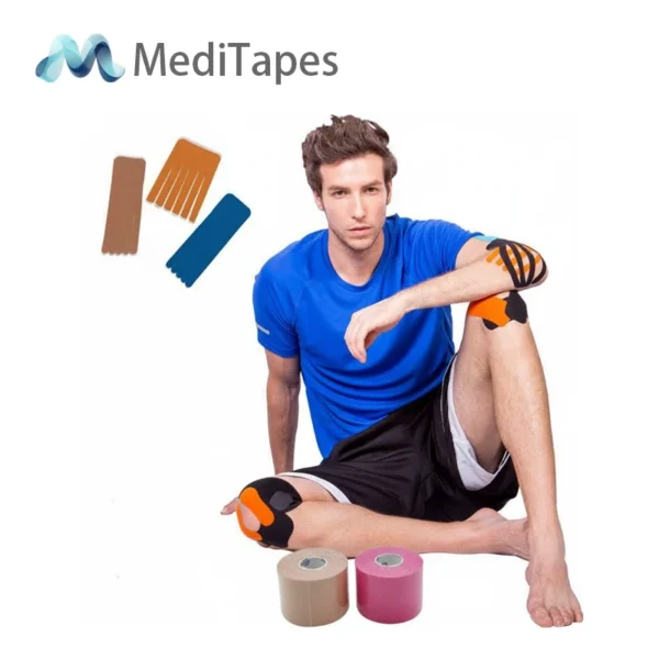 Precut Elastic Therapeutic Tape: Neck, Back & Wrist Relief - Supply