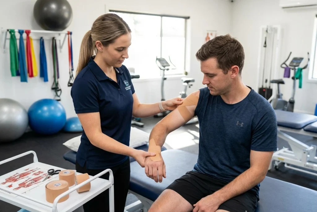 Cinta deportiva de algodón rígido