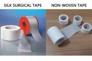 silk surgical tape vs non-woven tape
