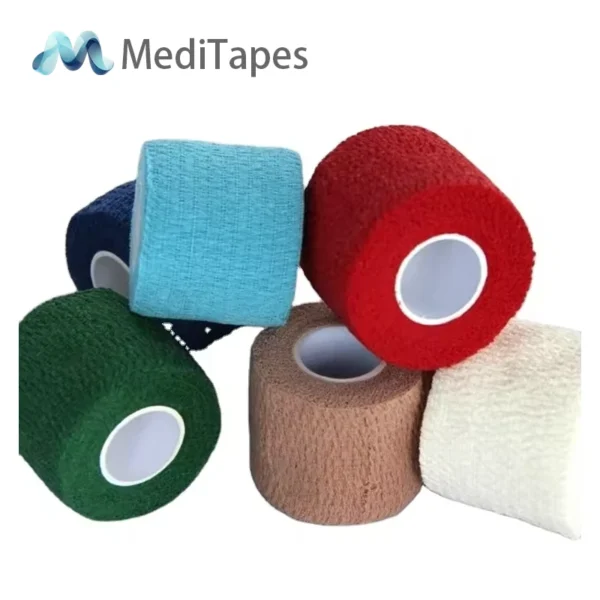 Vet Wrap Cotton Cohesive Bandage - Non-Slip Pet Bandage for Dogs & Cats