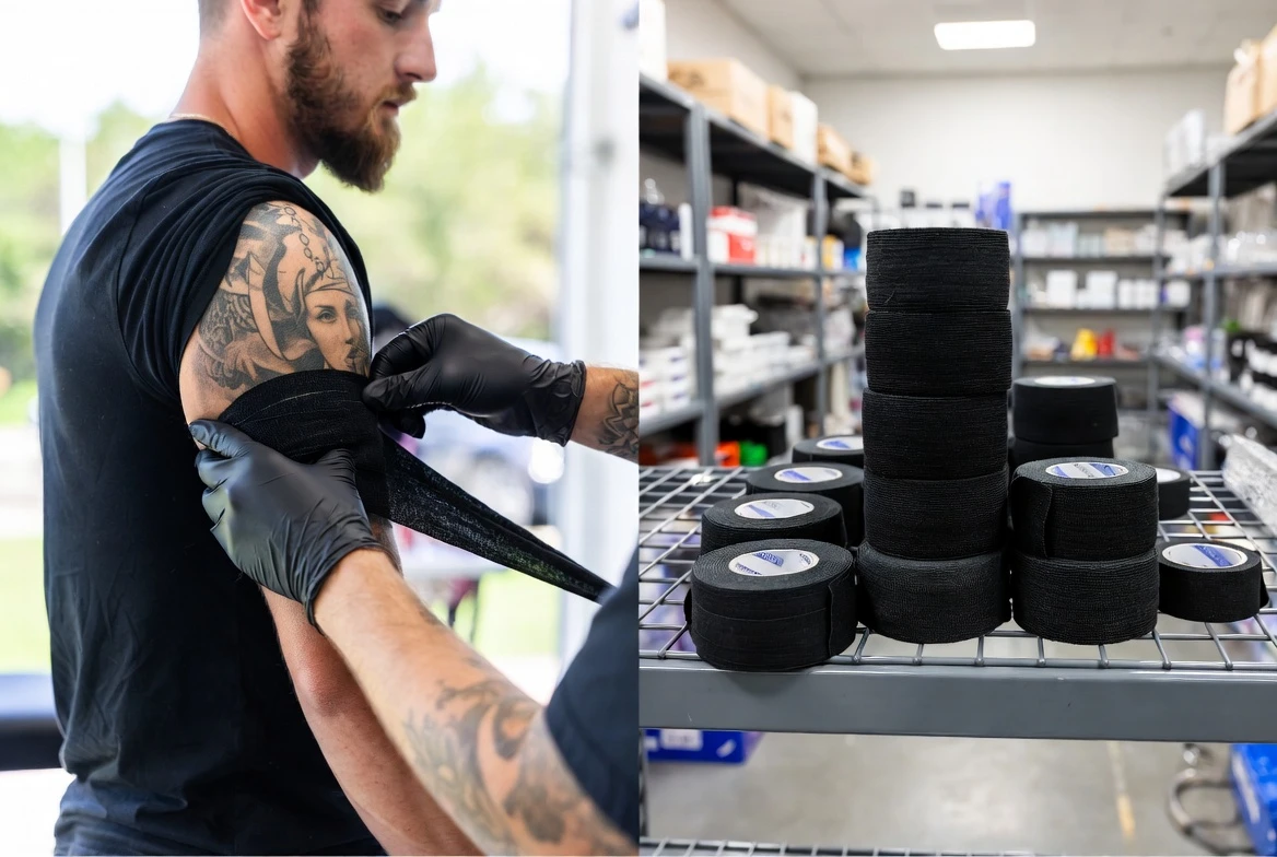 Black Cohesive Bandages: Tattoo Aftercare Trend | MediTapes