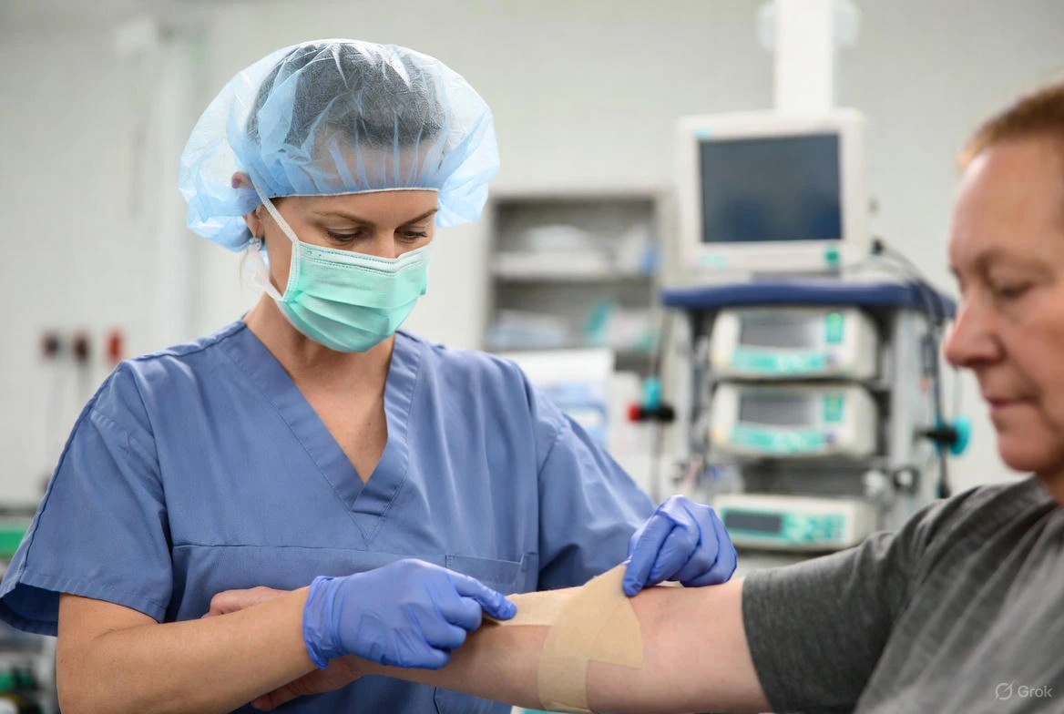 Sanft haftendes Schaumstoffband für ältere Patienten