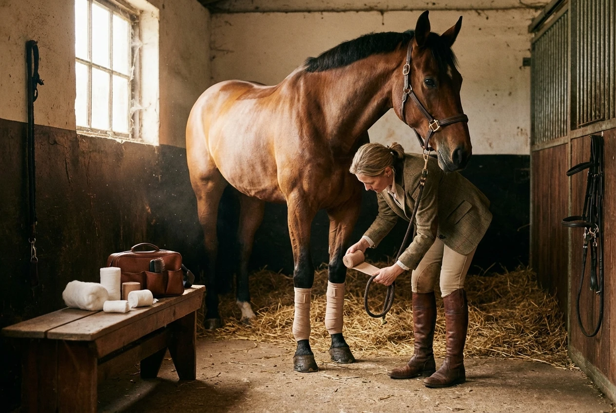 Horse Leg Wrap: Best Practices Using Cohesive Bandages
