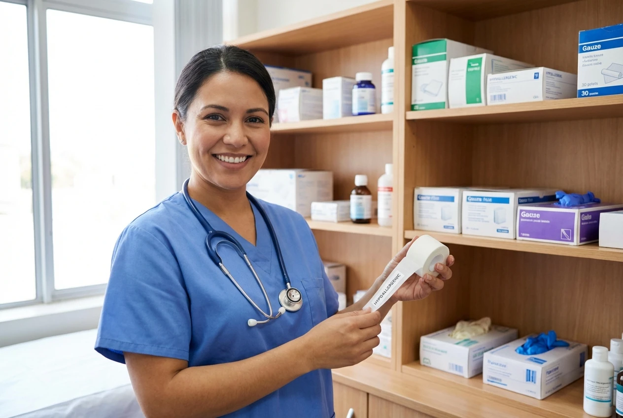 Latexfreies chirurgisches Schaumstoffband