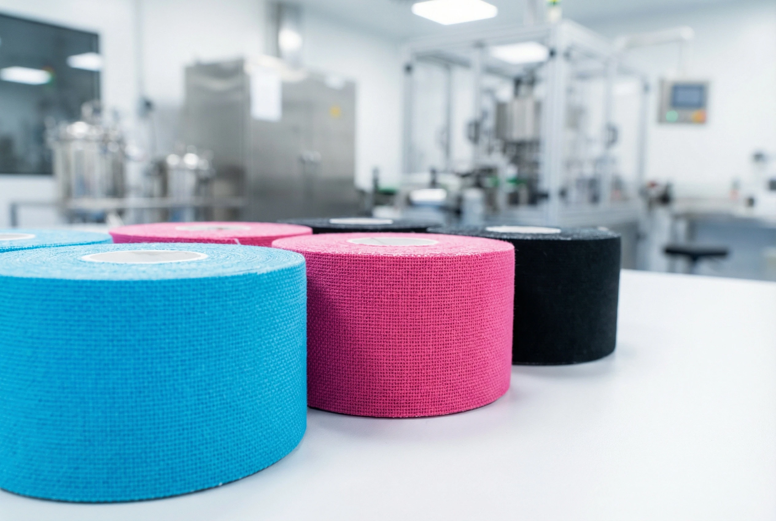 Roll of MediTapes custom branded sports tape with zinc oxide adhesive