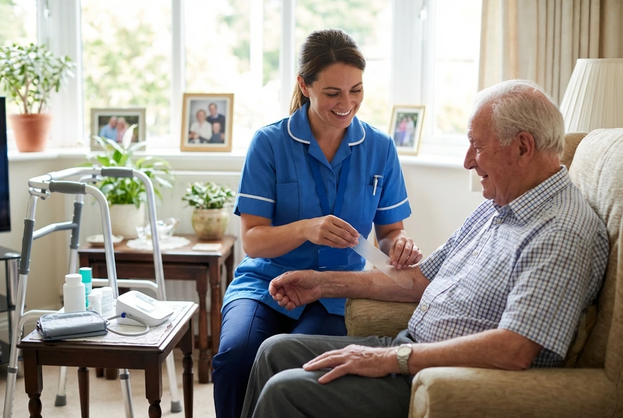 cintas de silicona en la atención médica domiciliaria