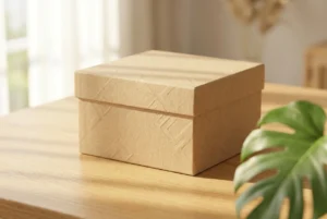 A bespoke nasal dilators box made from eco-friendly kraft paper